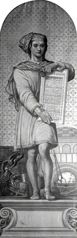 Ghiberti (1378–1455) (design for a mosaic in the Victoria and Albert Museum), , Edward Henry Wehnert