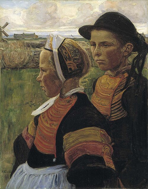 Le frère et la soeur, Penmarc'h, 1901, Elizabeth Nourse
