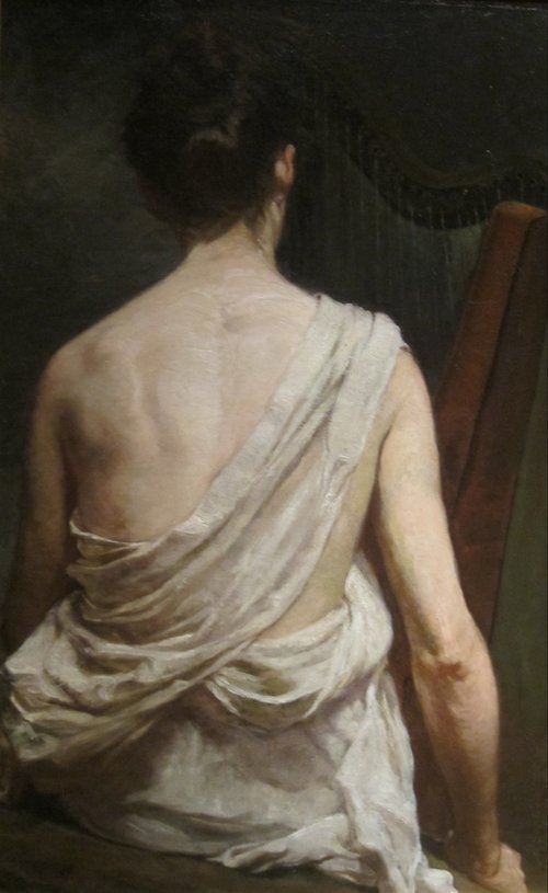 Woman with a Harp, 1887, Elizabeth Nourse