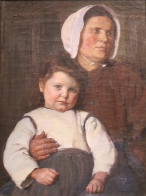 Normandy Peasant Woman and Her Child, 1900, Elizabeth Nourse