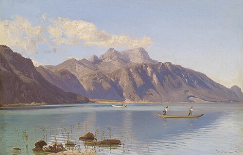 Mountain Lake, 1872, Anton Hlávacek
