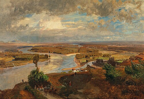 A View of Vienna from the Nussberg, 1850, Anton Hlávacek
