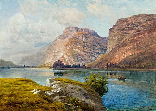 Castle Toblino., 1926, Anton Hlávacek