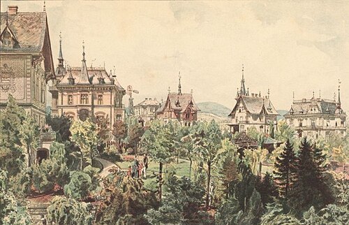 Cottage in Wien, 1875, Anton Hlávacek