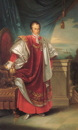 Porträt des Ferdinand of Austria (1793–1875), 1830, Giuseppe Tominz