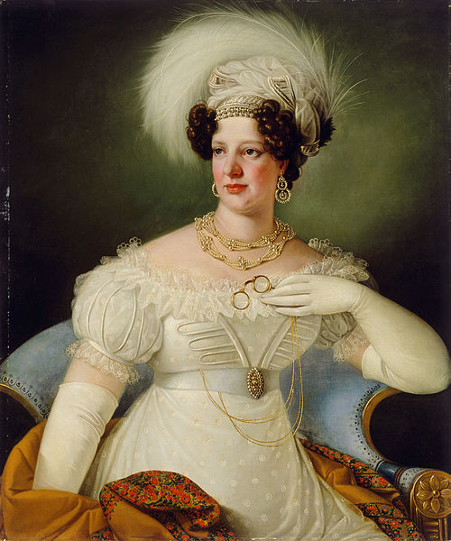 Portrait of Countess Cecilia of Auersperg, 1822, Giuseppe Tominz