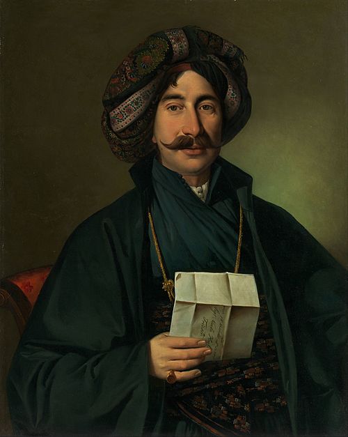 Man in Ottoman dress, 1830, Giuseppe Tominz