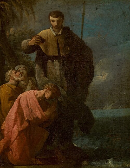 The Baptism of a Saint, , Antonio González Velázquez