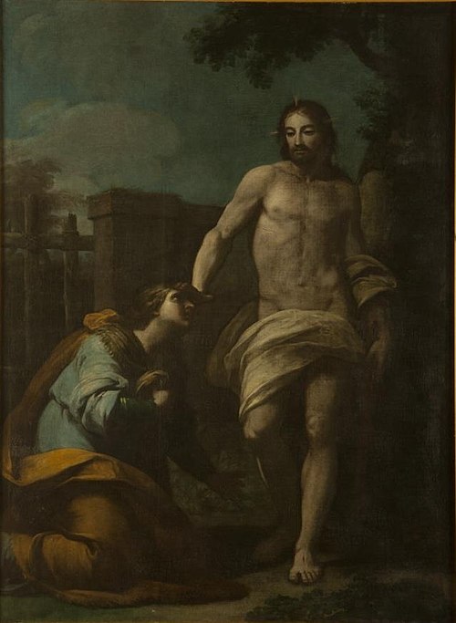 Aparición de Cristo a la Magdalena, 1780, Antonio González Velázquez