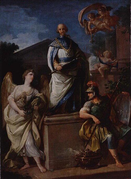 Alegoría de la creación de la Orden de Carlos III, 1778, Antonio González Velázquez