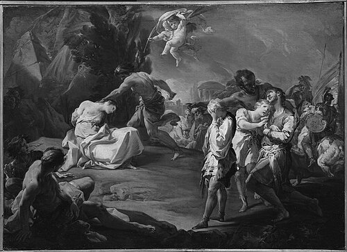 Martyrdom of Saint Marta, 1741, Antonio González Velázquez