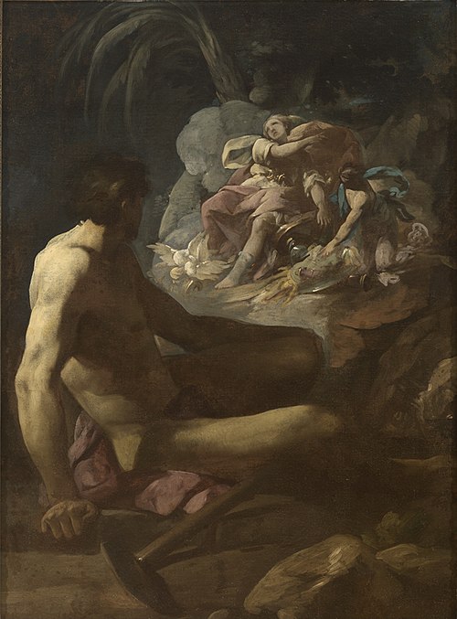 Venus at the Forge of Vulcan Obtaining Arms for Aeneas, 1753, Antonio González Velázquez