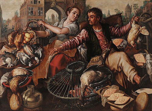 Game Vendor, 1568, Joachim Bueckelaer