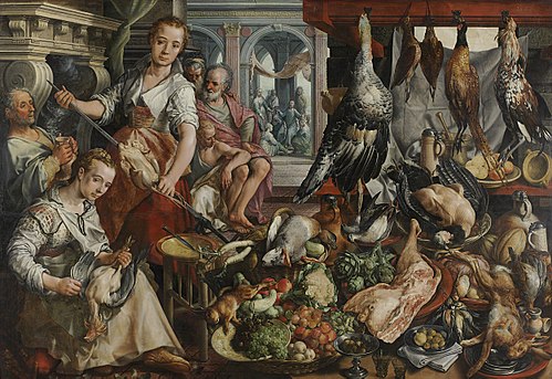 The Well-stocked Kitchen, 1566, Joachim Bueckelaer