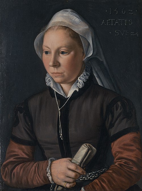 Portrait of a Young Woman, 1562, Joachim Bueckelaer