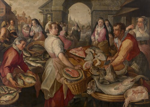 Vismarkt, 1574, Joachim Bueckelaer
