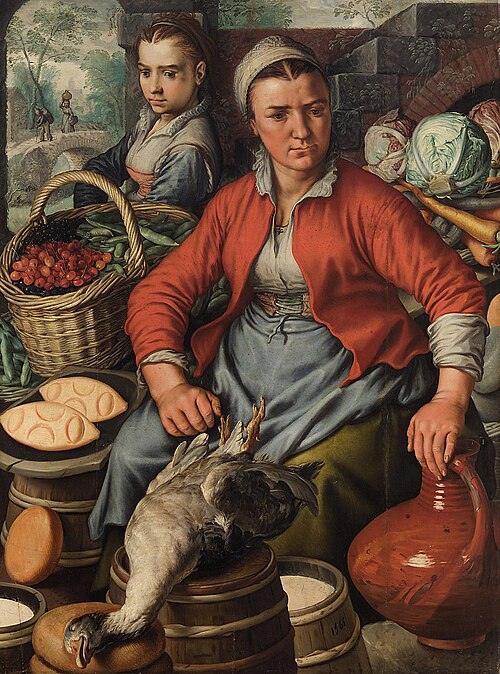 Market Woman, 1561, Joachim Bueckelaer
