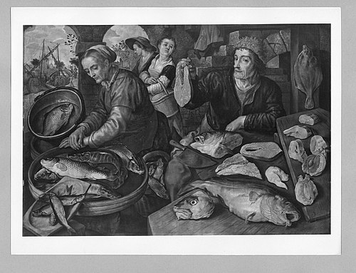 Kitchen scene, 1562, Joachim Bueckelaer