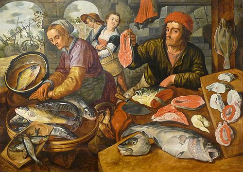 Le marché aux poissons, 1568, Joachim Bueckelaer