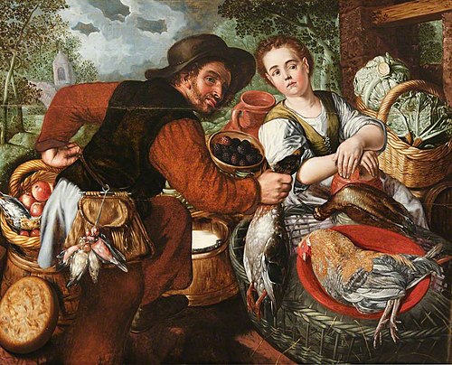 Market Couple, 1563, Joachim Bueckelaer