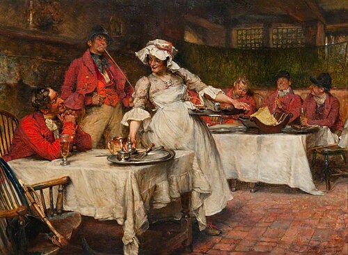 Scene within an Inn I, 1907, Edgar Bundy