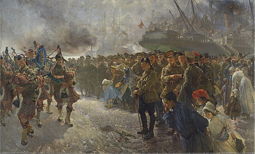 Landing of the First Canadian Division at Saint-Nazaire, 1915, 1918, Edgar Bundy