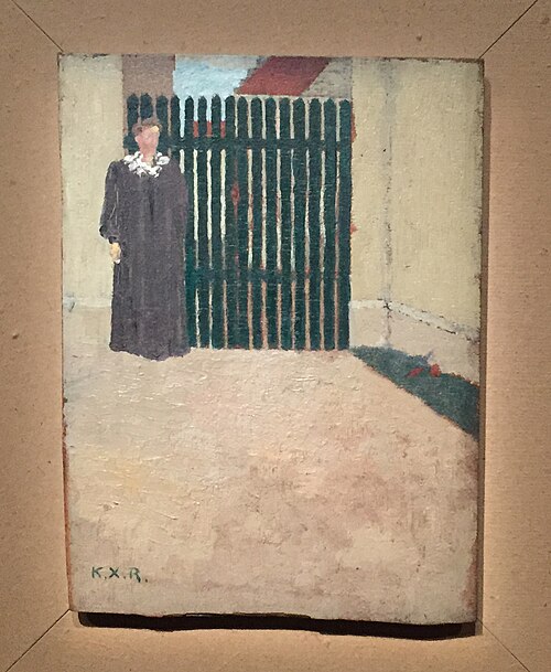 Femme devant un portail vert, 1892, Ker-Xavier Roussel