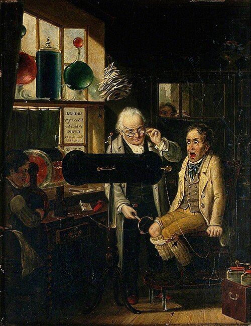 Dispensing of Medical Electricity (Electrotherapy), 1824, Edmund Bristow