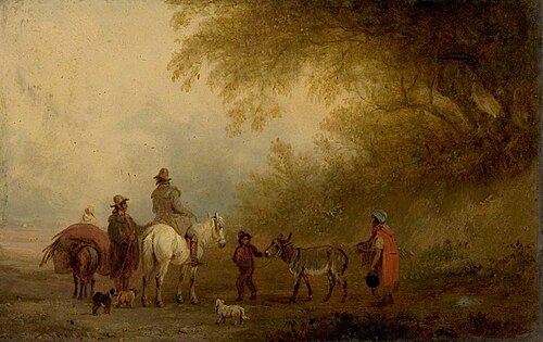 Gypsies Striking Camp, , Edmund Bristow