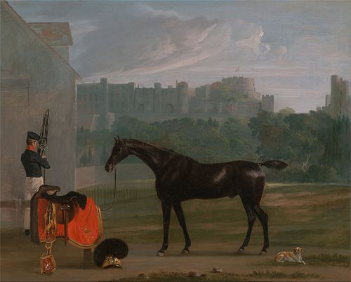 Outside the Guard House at Windsor, 1850, Edmund Bristow