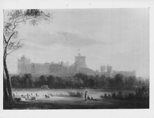 A View of Windsor Castle, 1832, Edmund Bristow