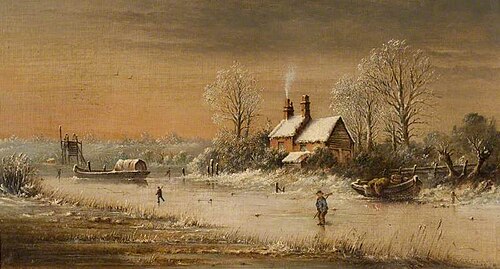 On the Nene, near Elton, Northamptonshire, 1878, Edmund Francis Law