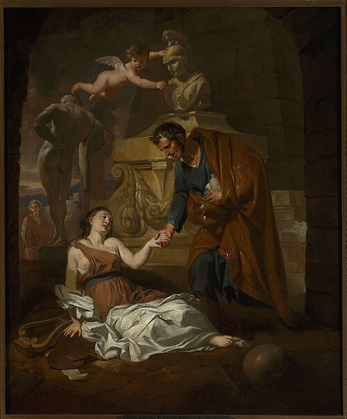 Gaius Maecenas (70 BC–8 BC) supports declining fine arts, 1660, Gerard de Lairesse