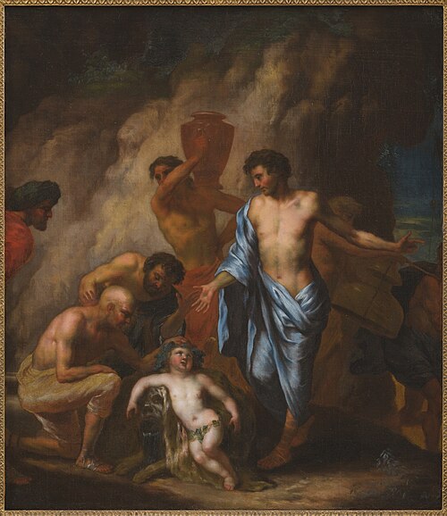 Acoetes vindt Bacchus op het eiland Chios, 1683, Gerard de Lairesse