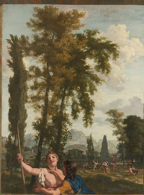 Italian landscape with shepherd and shepherdess, 1687, Gerard de Lairesse