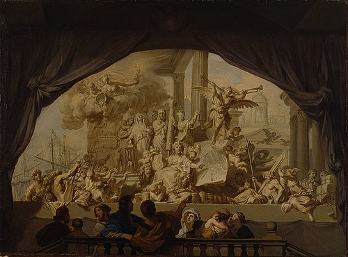 Allegory on the city of Amsterdam (design for the Burgerzaal of the new Town Hall), 1680, Gerard de Lairesse