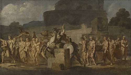 Triumphzug Alexanders des Großen: Zug der Opfergefäße (Folge 11/12), 1676, Gerard de Lairesse