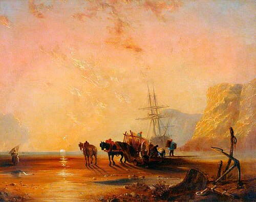 Low Tide, 1840, Edmund John Niemann