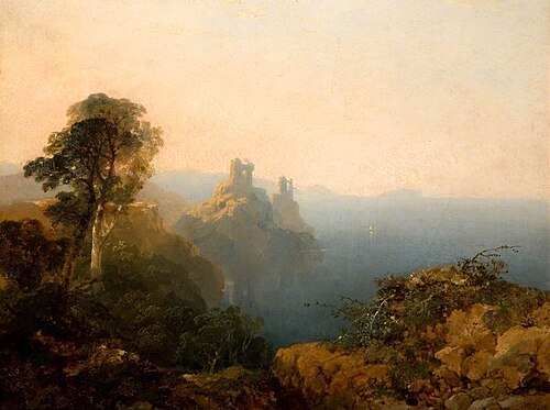 Black Castle, Wicklow, 1854, Edmund John Niemann