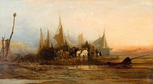 Evening on the French Coast, 1856, Edmund John Niemann