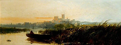 Distant View of Lincoln, 1857, Edmund John Niemann
