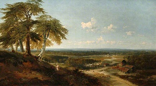 At Brill, Buckinghamshire, with Wotton and Ludgershall in the Distance, 1858, Edmund John Niemann
