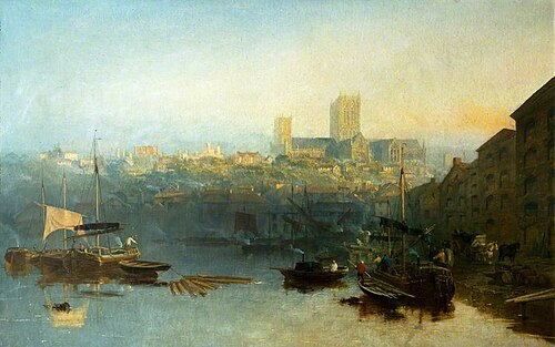 Lincoln from Brayford, 1858, Edmund John Niemann