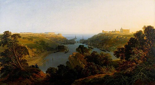 Whitby Harbour, 1859, Edmund John Niemann