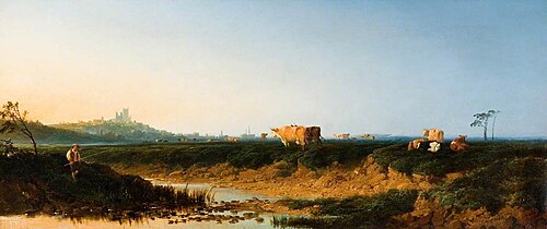 A Distant View of Lincoln, 1861, Edmund John Niemann