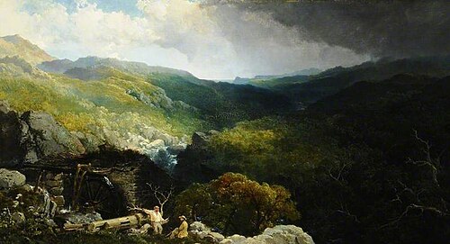 Mountain Scene near Barmouth, 1862, Edmund John Niemann