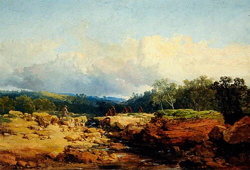 The River Don after the Flood, 1865, Edmund John Niemann