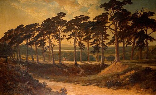 Harrow from the Firs, Hampstead Heath, 1875, Edmund John Niemann