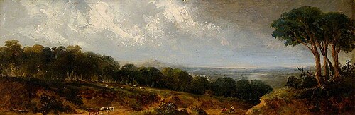 Harrow from Hampstead, London, , Edmund John Niemann