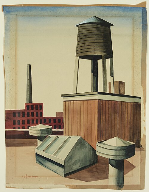 Water Tower #4, 1914, Edmund Lewandowski